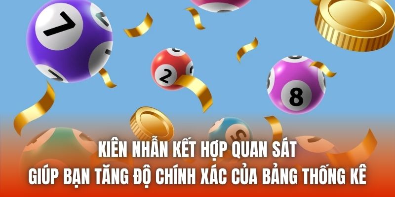 Kiên nhẫn kết hợp quan sát giúp bạn tăng độ chính xác của bảng thống kê